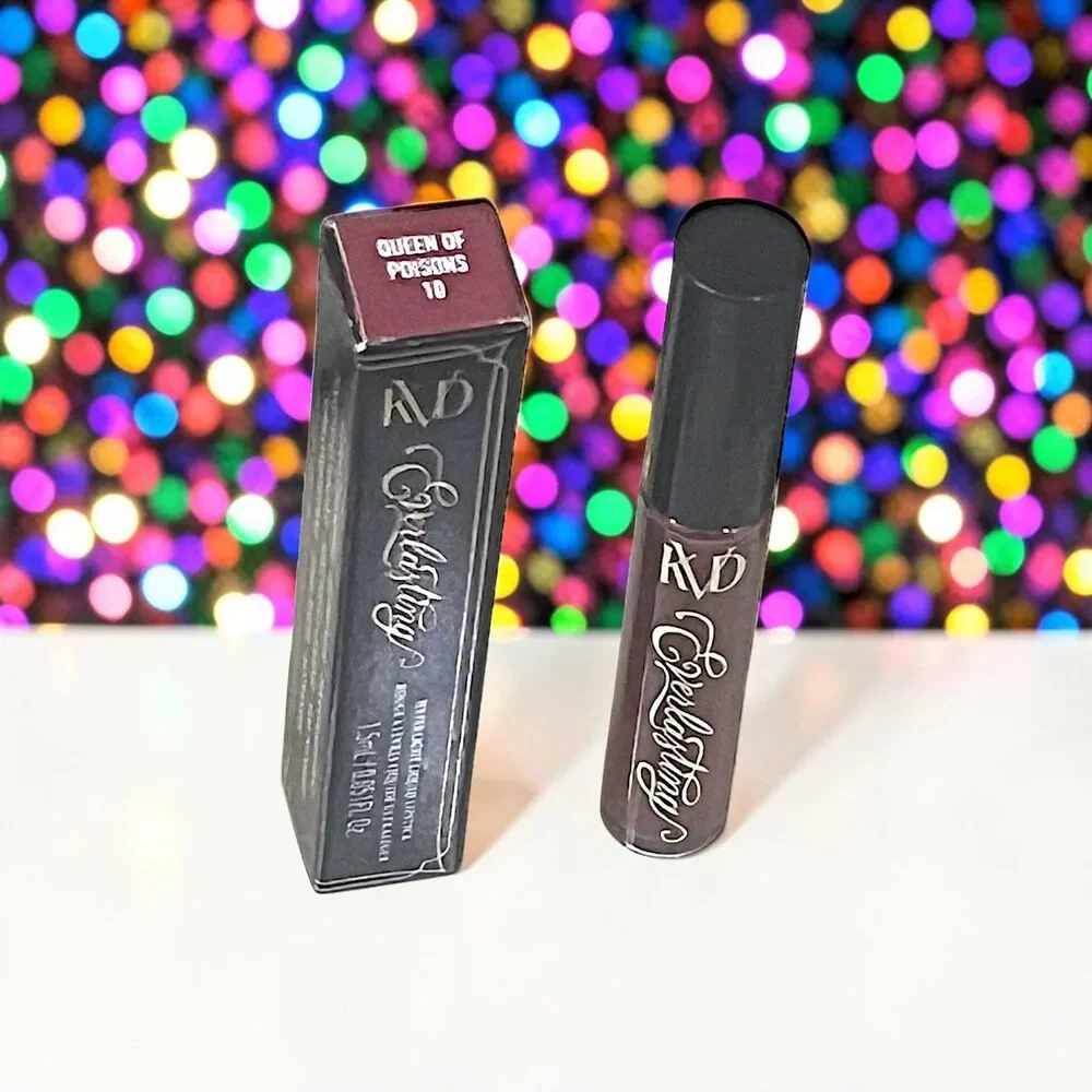 KVD Everlasting Hyperlight Liquid Lipstick in QUEEN OF POISONS NIB 0.051 fl Oz